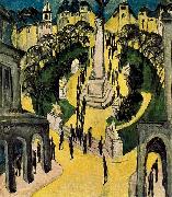 Ernst Ludwig Kirchner Der Belle-Alliance-Platz in Berlin painting